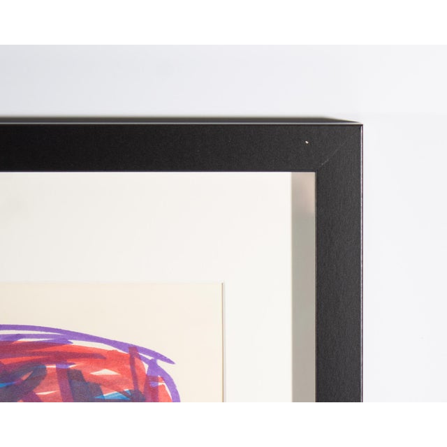 Late 20th Century Abstract Marker Drawing by Vern Rader For Sale - Image 5 of 6