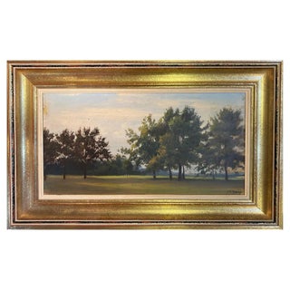 Jean-Philippe George Julliard, Countryside, Oil on Cardboard For Sale