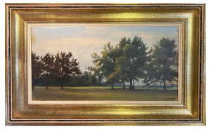 Jean-Philippe George Julliard, Countryside, Oil on Cardboard