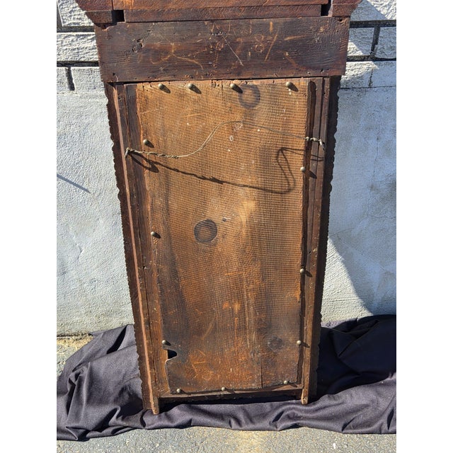 19th Century Americana Walnut Rope Column Original Mirror. For Sale - Image 15 of 16