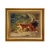 Oil Painting Print on Canvas, Fox and Feathers, Framed For Sale - Image 4 of 4