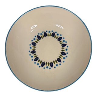 Marcrest Swiss Alpine 1950 Vintage Mid Century Modern Retro Usa Floral Pasta Serving Bowl 10" For Sale