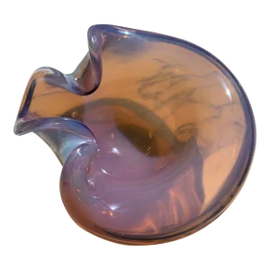 Vintage Murano Cenedese Opaline Art Glass Bowl