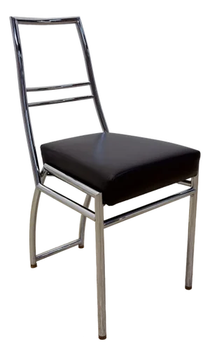 Eileen Gray Axia Chrome and Black Leather Chair for ClassiCon