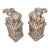 Early 20th Century Pair of Chinese Hand Carved Soapstone Water Buffalo Bookends For Sale