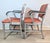 Mid-Century Modern Mid-Century Goodform Aluminum & Terracotta Vinyl Arm Chairs - A Pair For Sale - Image 3 of 14