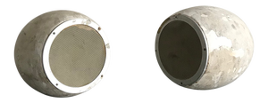 Original French 1970’s Plaster Speakers - a Pair Edison Style