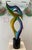 Murano Double Flame Murano Glass Sculpture by Adriano Della Valentino For Sale - Image 4 of 7