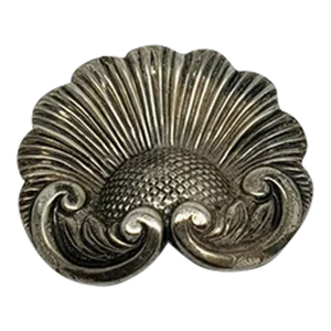 1940s Sterling Sunflower Flower Brooch/Pin by Jewel Art