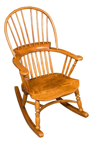 Antique Windsor Rocking Chair, English, Elm, Rocker, Fireside Seat, Victorian