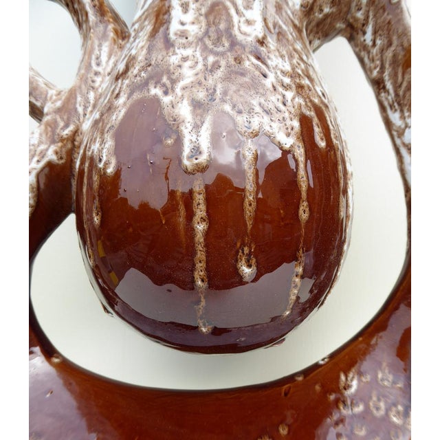 Vallauris Fat Lava Organic Freeform Ceramic Vase, 1970s For Sale - Image 6 of 10