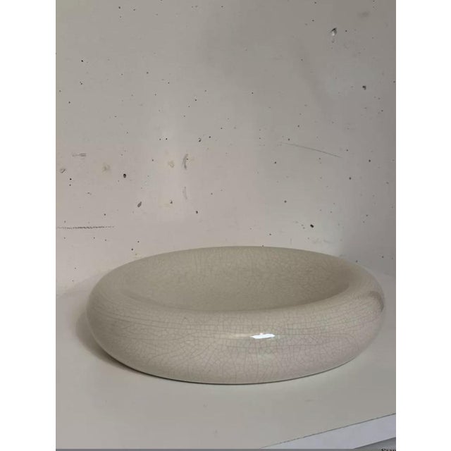 Cracked Ceramic Tray or Trinket Dish, 1980 For Sale - Image 3 of 8