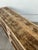 Vintage Rustic Plank Wood Three Tier Console on Casters For Sale - Image 11 of 12