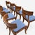 1980s Vintage Klismos Style Solid Walnut Dining Chairs - Set of 10 For Sale - Image 4 of 4