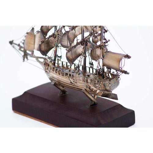 Miniature Silver Caravel, in Very Good conditions. Designed from 2000 This piece has an attribution mark, I am sure that...