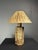 Mid-Century Boho Cork Table Lamp with Raffia Shade in the style of Ingo Maurer, 1970s For Sale - Image 6 of 18