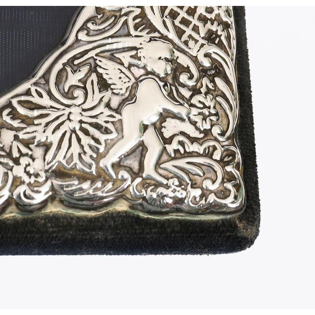 Vintage Sterling Silver Rectangular Twin Portrait Photo Frame, 1800s For Sale - Image 11 of 14