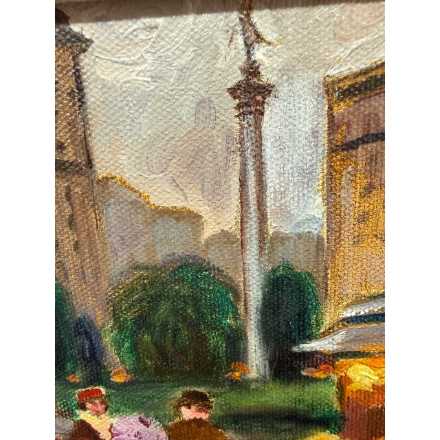 Lorain San Francisco Flower Market Oil Painting, Signed For Sale In San Francisco - Image 6 of 12