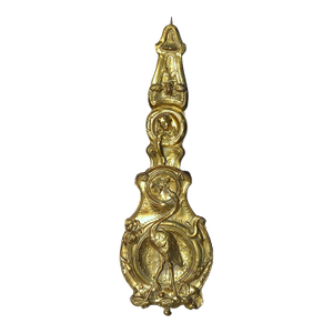 Large 19th Century French Morbier Clock Ornate Copper Pendulum With Relief Art