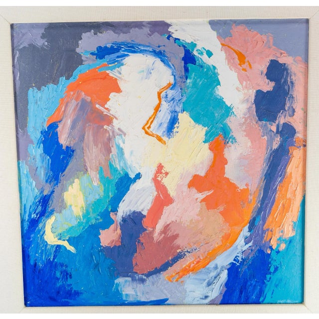 We are selling this great abstract painting by American artist Corrie McCallum (1914-2009). Corrie McCallum and her...