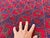 Good Quality Red and Navy Mushwani Andkhoy Hand-Woven Wool Rug - 6'8" X 10' For Sale - Image 9 of 12