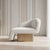 White Kaia Modern White Boucle Right Arm Accent Chair For Sale - Image 8 of 11