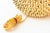 Vintage Studded Spiky Gold Polychrome Sculptural Ceramic Lamps Italy, Restored, 1970's For Sale - Image 12 of 12