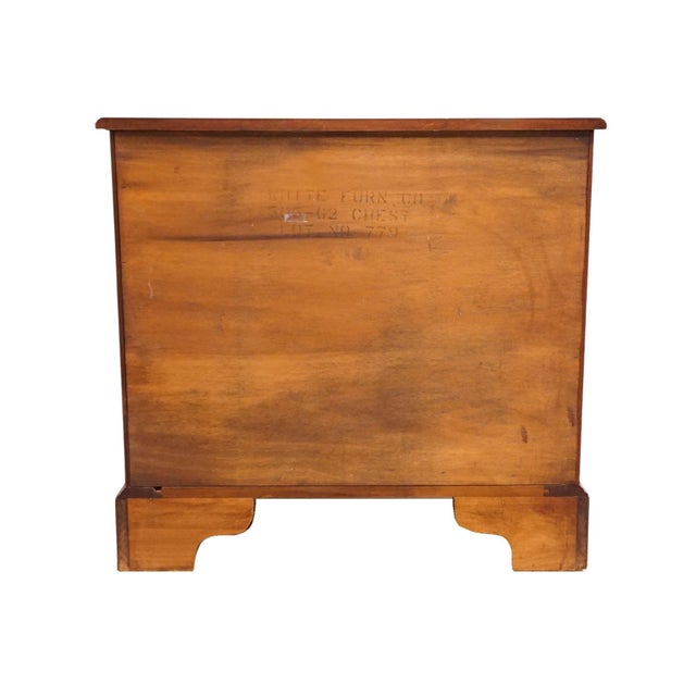 White of Mebane Sold Mahogany Traditional Style 32" Chairside Chest / Nightstand W. Pull Out Tray 505-62 For Sale - Image 12 of 14