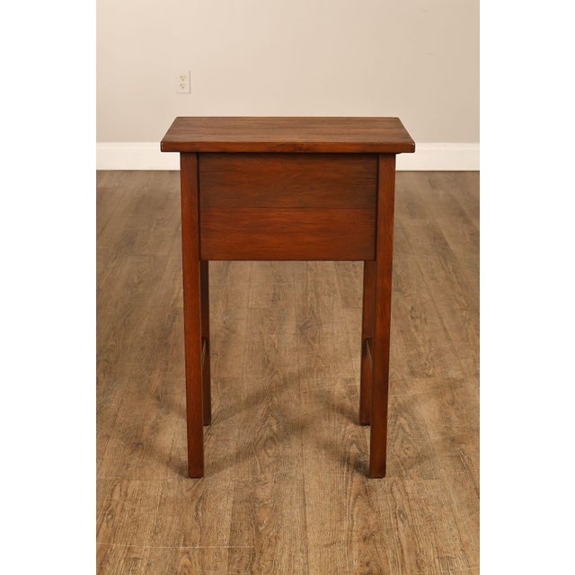 L & JG Stickley Antique Mission Oak Nightstand #642 For Sale - Image 16 of 18