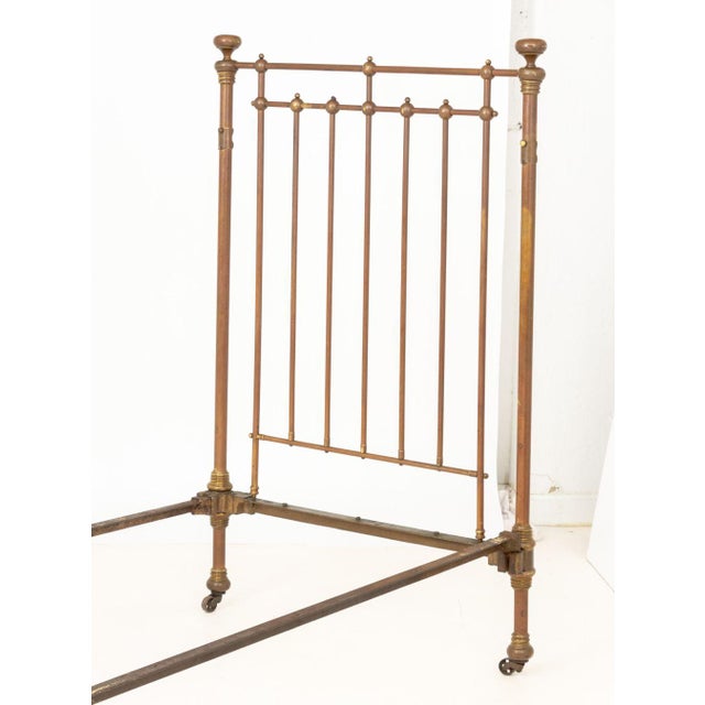 Victorian Brass and Iron Bed Frame For Sale - Image 9 of 13