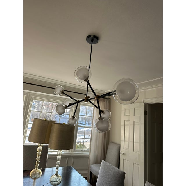 Modern Nobila Linear Chandelier – Sculptural Modern Elegance For Sale - Image 12 of 13