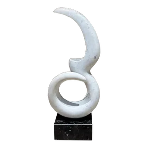 Contemporary Modern Abstract Sculpture Marble Art