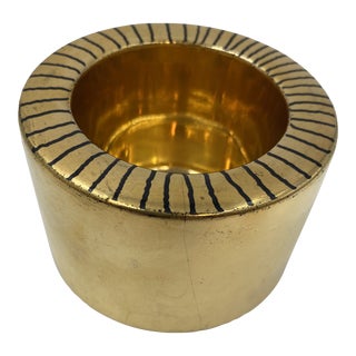 Vintage Waylande Gregory 22k Gold Ceramic Cigarette Cup For Sale