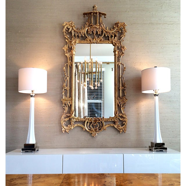 Chinese Chippendale Pagoda Mirror Chairish