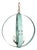 Mid 20th Century Mid Century Modern English Copper Double Sphere Light Fixture with Verdigris Patina For Sale