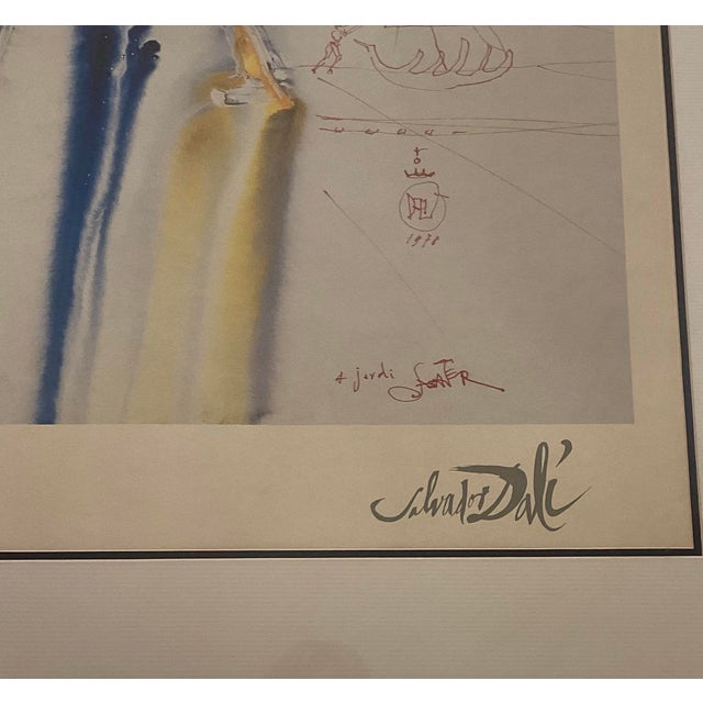 Original Salvador Dali Surrealist Matador Lithograph Print