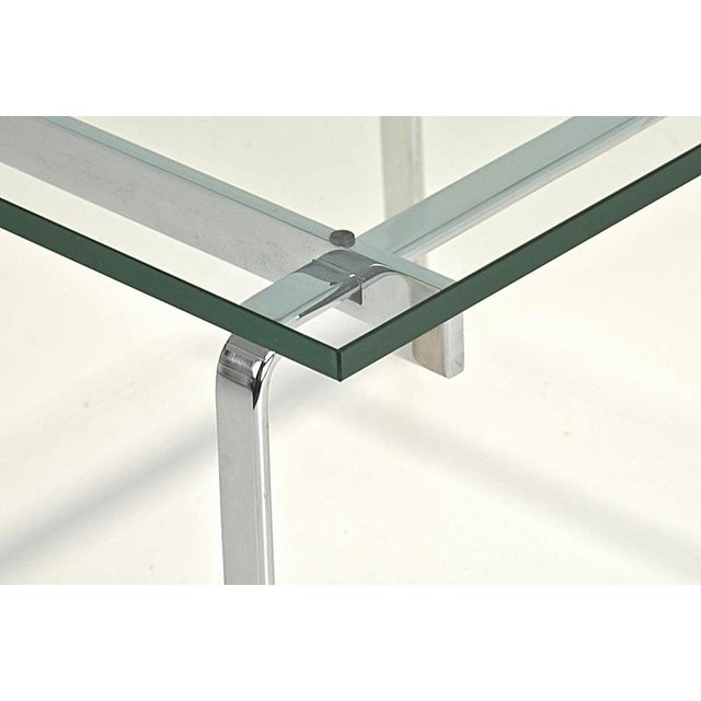 Steel and Glass Side Table by Preben Fabricius and Jørgen Kastholm for Kill International, Germany, 1968 For Sale - Image 9 of 10