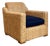 Vintage Ralph Lauren Woven Rattan Armchair For Sale