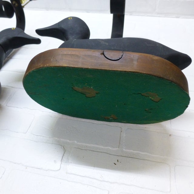 Vintage Carved Wood Decoy Duck Lamps a Pair Chairish