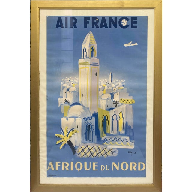 Bernard Villemot, Travel Poster Air France North Africa, 1920s, Paper For Sale - Image 4 of 7