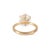 Early 21st Century 18k Yellow Gold 4.82ctw Round Brilliant Lab Grown Diamond Engagement Ring, Size 6 For Sale - Image 5 of 8
