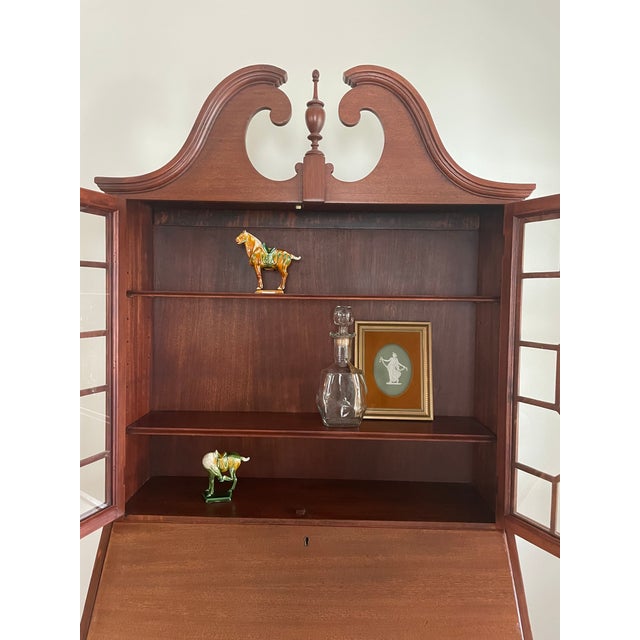 Early 20th Century Antique Governor Winthrop Drop Front Secretary Desk