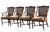 Kittinger Style Faux Bamboo Chairs and Petite Game Table For Sale - Image 13 of 18