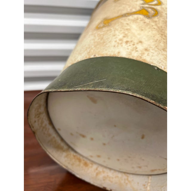 Vintage Gucci Style Hand Painted Horse Bit Bucket or Trash Can For Sale - Image 9 of 12