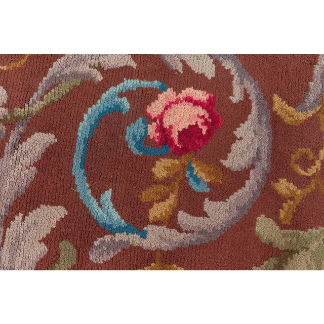 Vintage Spanish Savonnerie Rug (size adjusted) Size: 12'0" × 19'4" (365 × 589 cm) Infused with regal grandeur and timeless...