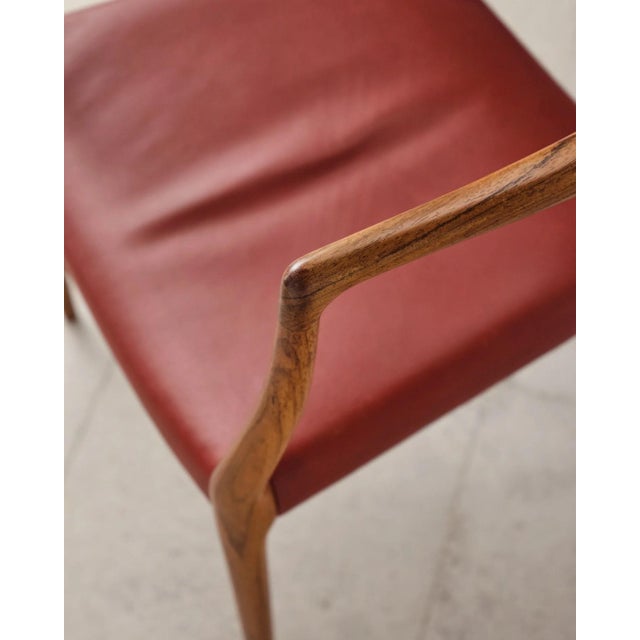 Armchair Model 65 with Leather Upholstery by Niels O. Møller for j.l. Møllers, Denmark, 1960s For Sale - Image 16 of 18