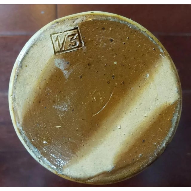 1870's Massachusetts Bristol Redware Brown Speckled/White Glaze Pitcher For Sale In New Orleans - Image 6 of 7