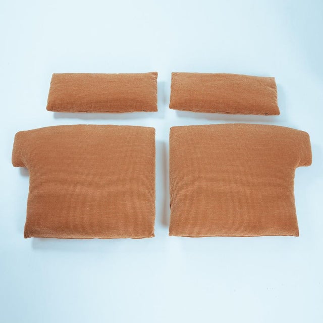Portovenere Highback Sofa in Peach Upholstery by Vico Magistretti for Cassina, 1984 For Sale - Image 13 of 18