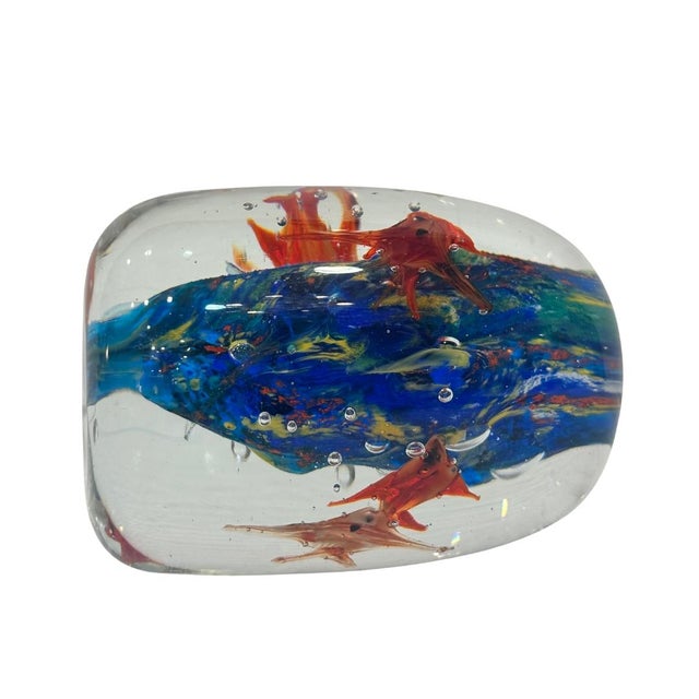 "Fish" Paperweight, Murano Glass, 2000s - Italy Material: Murano Glass Manufacture: Murano Period: 2000s Country of...