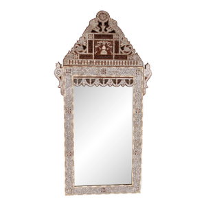Levantine Mother of Pearl and Bone Inlaid Mirror